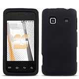 Black Rubberized Hard Case for Samsung Galaxy Prevail (Boost Mobile)