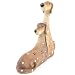 Cartoon Dog Couple Ornament - Set of 2 Solid Resin Display Figures That Fit Together As A Perfect Couple. Great Gift for Dog Lover and Animal Lovers or Collectors (19 To Collect). Ideal New Home Present or 9th Wedding Anniversary Gift (Pottery). .