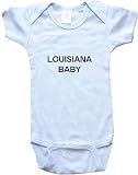 LOUISIANA BABY - State Series - White, Blue or Pink Onesie / Baby - T-shirt