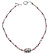 Designer Necklace Amulet Silver Citrin Gemstone Jewelry 17 inches