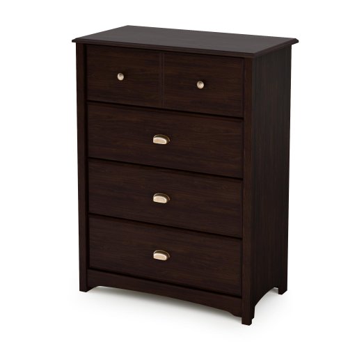South Shore Willow Collection 4-Drawer Chest, Havana