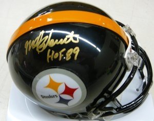 Mel Blount Autographed/Hand Signed Pittsburgh Steelers Mini Helmet HOF 89