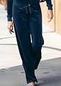 Velour Fitted Flare Pants