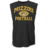 Missouri Tigers Black Old School Football Sleeveless T-shirt