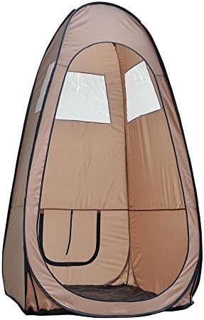 Yescom Pop up Airbrush Sunless Tanning Spray Tent Booth Mobile Portable w/ Air Vent Zipper Opening, Clear Windows & Carrying Case Tan