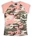 Womens Camouflage T-Shirts Subdued Pink Camo
