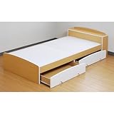 JKプラン【アウトレット/キッズ家具】ジュニア家具 木製シングルベッド(処分品)