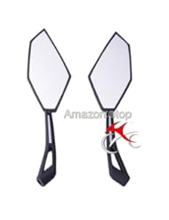 Automotive Parts and Accessories: Motorcycle Outside Rear View Left & Right Side View Mirrors Fit For KAWASAKI Z1000 Z750 ER-6N KLE650 VERSYS650 ER-4N Black - etop