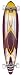 SDS Classic Pintail 180 mm Trucks with Abec 5 bearings