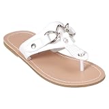 Girls' Xhilaration Jemsa Chain Sandals - White