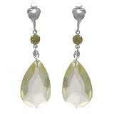 Lychordia Silver Lemon Drop Clip on Earrings