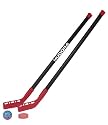 Hudora 76121 - Streethockeyset Junior, inklusiv 2 Schläger mit 1 Puck und 1 Ball