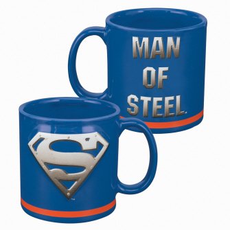 Childrens Toyshop  Kitchen & Housewares : Superman "Man of Steel" 20 oz. Sculpted Mug