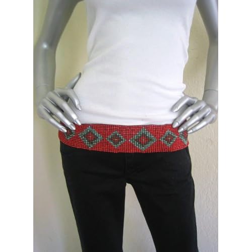 Pico & Salsa Beaded Stretch Belt, $32.