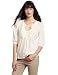 D.E.P.T. Women's Bohemian Voile Top, Whisper White, XX-Large