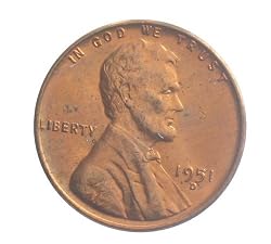 1951-D - CHOICE UNCIRCULATED RED - LINCOLN WHEAT CENT