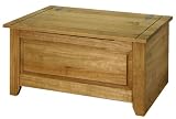 Amalfi Solid Pine Ottoman with Antique Wax
