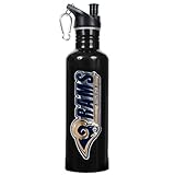 IMAGE OF St Louis Rams 26oz Stainless Steel Water Bottle (Black)