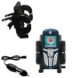 Motorola C390 Auto Vent Holder with Car Charger - Uses Gomadic TipExchange