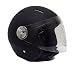 Motorcycle Scooter PILOT Open Face Helmet DOT - Rubber Finish Black LARGE RS.6049.00