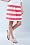 Woven Cotton Bold Striped Skirt