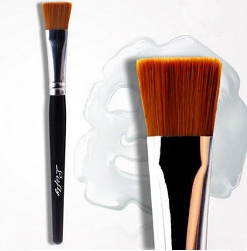 Litfly Lady Professional Flat Top Mask Brush Foundation Brush 2pcs