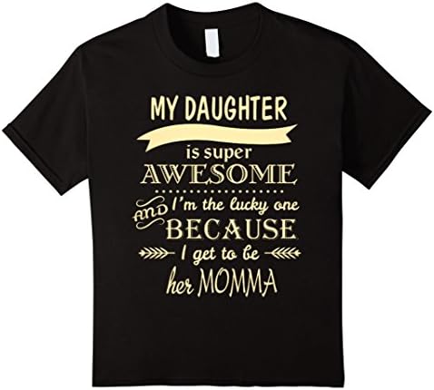 Kids I'm The Lucky One Because I Get To Be He Her Momma TShirt 4 Black