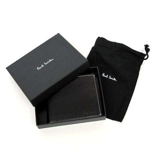 Paul Smith ポールスミス 2つ折財布 ブラック 1033/W139