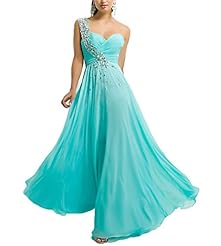 2015 Chiffon Crystal Lace Crystals One Shoulder Homecoming Dress/Prom Dress 