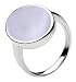 Kit Heath Sterling Silver Ladies Lavender Shell Ring