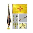 New Mexico 3ft x 5ft Flag Flagpole Base and Tassel