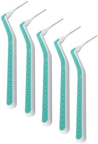 OraTek 5pcs L-Type Interdental Brush Oral Dental Teeth Cleaning Tool Green