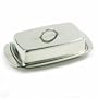 Norpro 282 Stainless Steel Double Covered Butter Dish, Silver