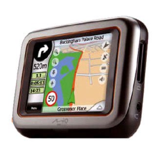 Mio DigiWalker C220 GPS Navigation System with British Isles Maps With MRE
