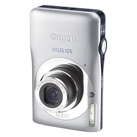Canon - IXUS 105 - Appareil photo num�rique - 12,1 Mpix - Gris Argent