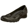 Skechers Women's Tango Lace And Satin Skimmer Wedge,Black,8 M US