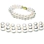 AugustinaJewelry Double Strand 7-7.5 Inches 7-8mm White AugustinaJewelry Freshwater Cultured Pearl Bracelet