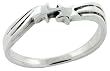 Sterling Silver 3/16 (5mm) wide Double Star Ring