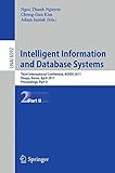 Intelligent information and database systems : third international conference, ACIIDS 2011, Daegu, Korea, April 20-22, 2011 : proceedings