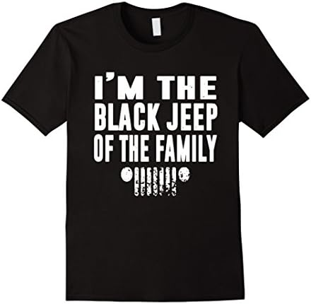 Men's I'm The Black Jeep Of The Family T Shirt for Jeep Owners Large Black