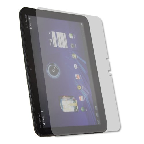 Skinomi TechSkin - Black Carbon Fiber FILM Shield & Screen Protector for Motorola XOOM + LIFETIME REPLACEMENTS
