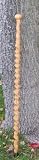 Amish Hand Carved Walking Stick in Oak