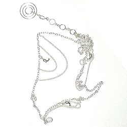 Sterling Silver Belly Chain Body Jewelry Max Length 36 inches (b233a)