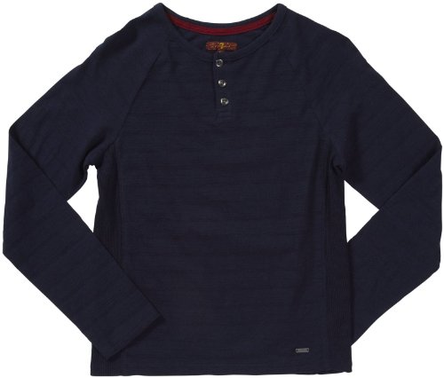 7 For All Mankind Big Boys' L/S Slub Stripe Henley