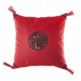 Decorative Red Asian Calligraphy Designed Cushion Cover