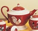 Rooster on Parade Teapot