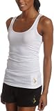 Baby Phat Women's Rib Racer Tank Embroidered Cat Logo,White,Medium