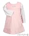 Max and Tilly Winter Friends Soft Cable Knit Velour Pale Pink Dress Set size 12-18 months