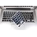 IVEA Keyboard Silicone Cover Skin for New Aluminum Unibody Macbook Pro 13" 15" 17" - BLACK