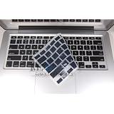 IVEA Keyboard Silicone Cover Skin for New Aluminum Unibody Macbook Pro 13" 15" 17" - BLACK